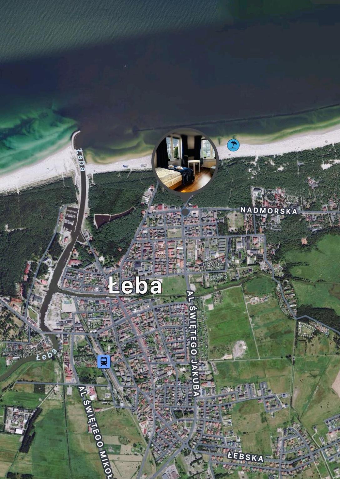 Pokoje Goscinne Nad Morzem Leba Bagian luar foto